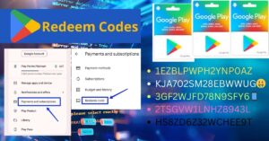 google play store redeem codes