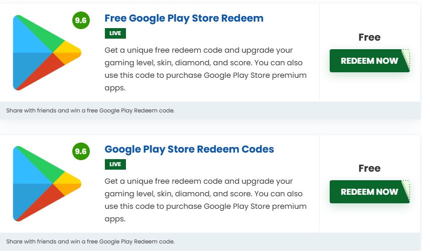 Get 800 Rs Google Play Redeem Code