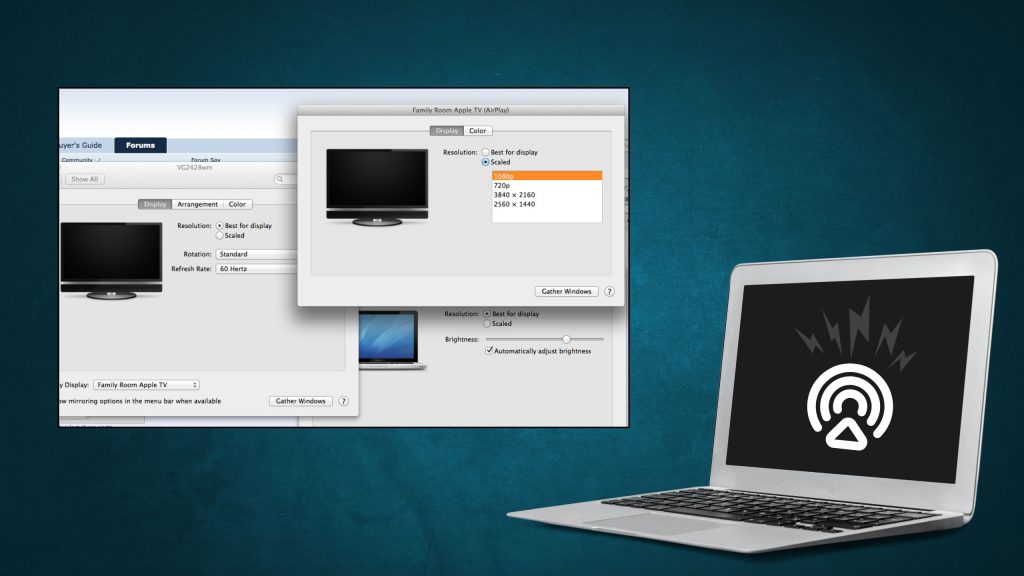 how to airplay from mac to tv