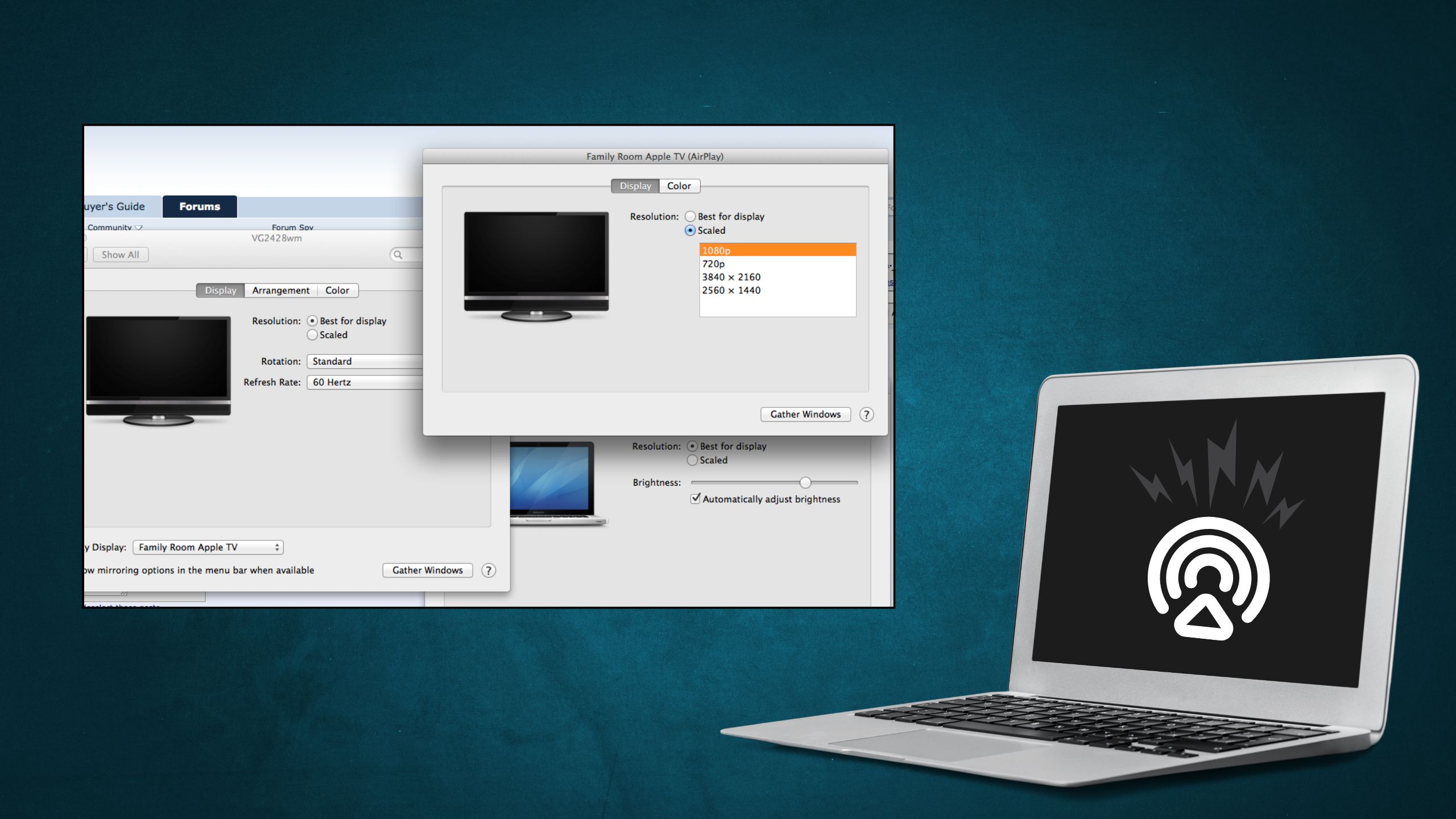 how to airplay from mac to tv