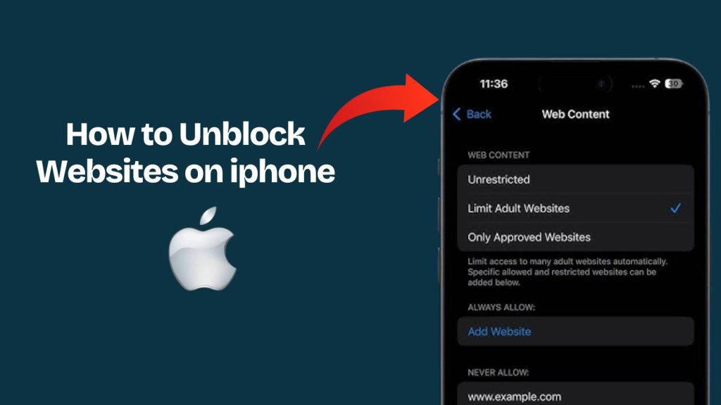 easiest way to unblock websites on iPhone