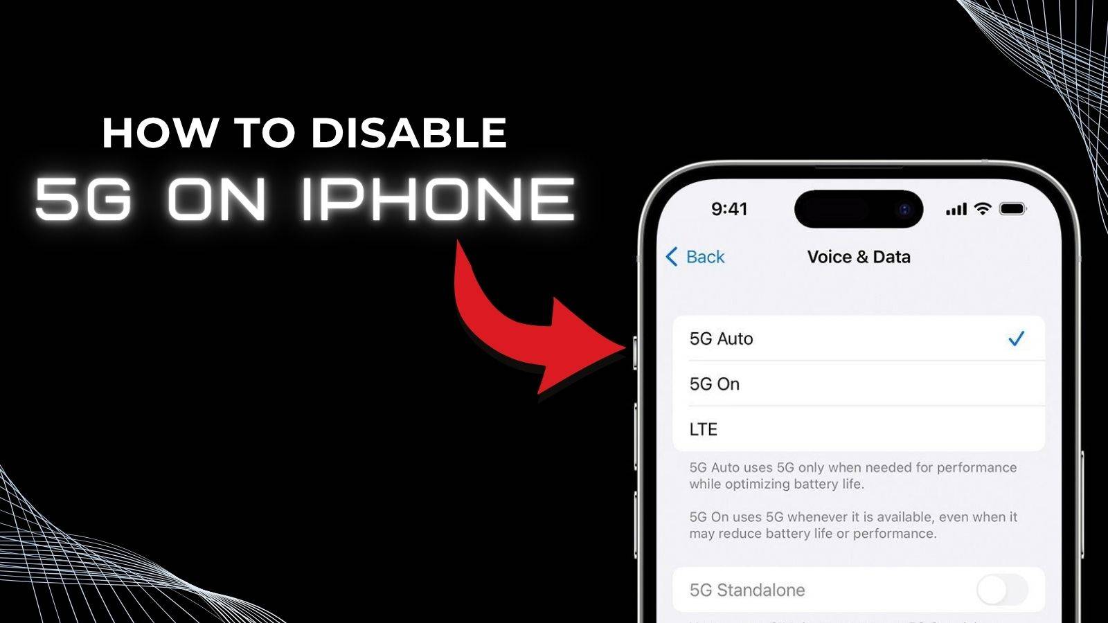 How to Disable 5G on iPhone steps